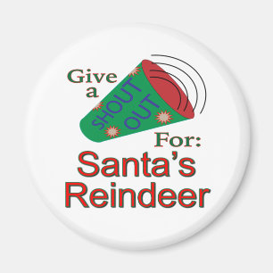 Rufen Sie für den Rentier des Weihnachtsmanns aus Magnet