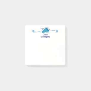 Rufen Sie für Fallmanager aus Post-it Klebezettel