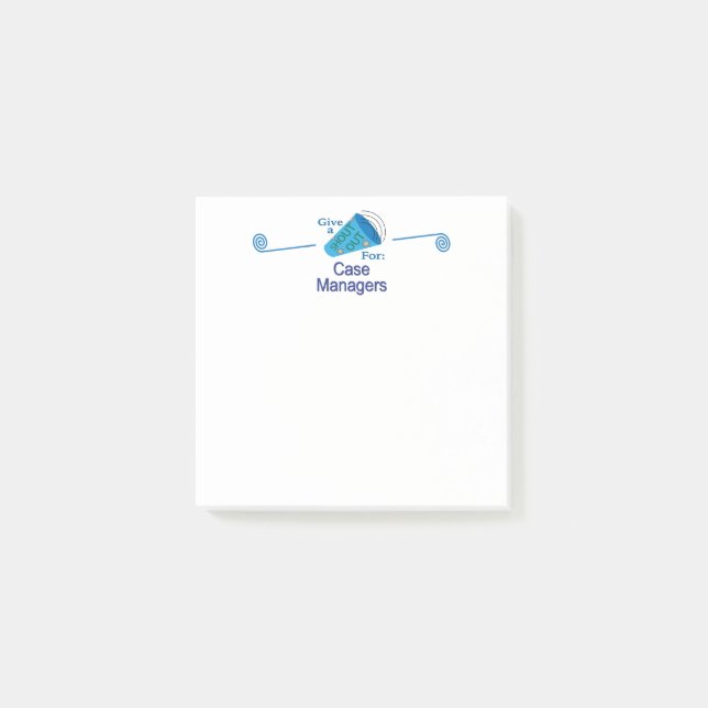 Rufen Sie für Fallmanager aus Post-it Klebezettel (Vorderseite)