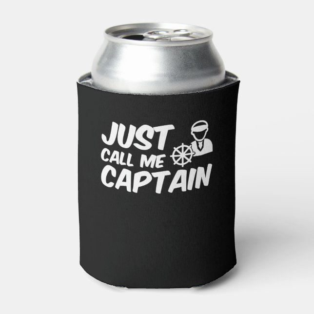 Rufen Sie mich Captain Boat Lover einfach an Dosenkühler (Kanne Vorderseite)