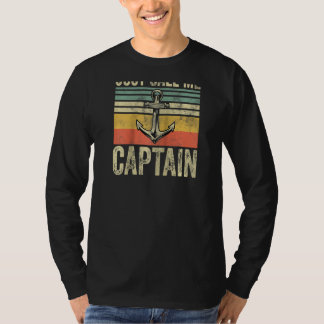 Rufen Sie mich Captain Shirt Vatertag Pontoon Bo a
