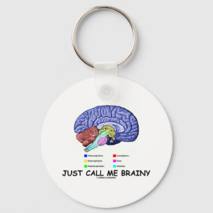 Rufen Sie mich einfach Brainy an (anatomische Schlüsselanhänger