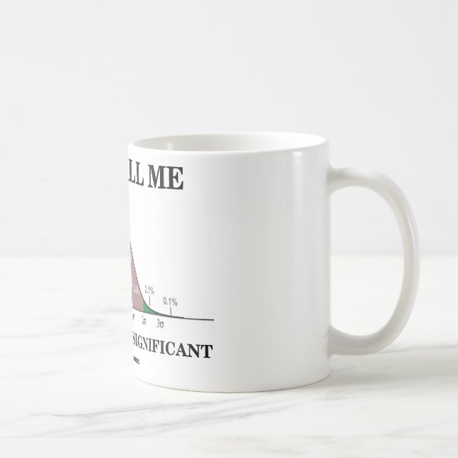 Rufen Sie mich einfach statistisch bedeutend an Kaffeetasse (Rechts)