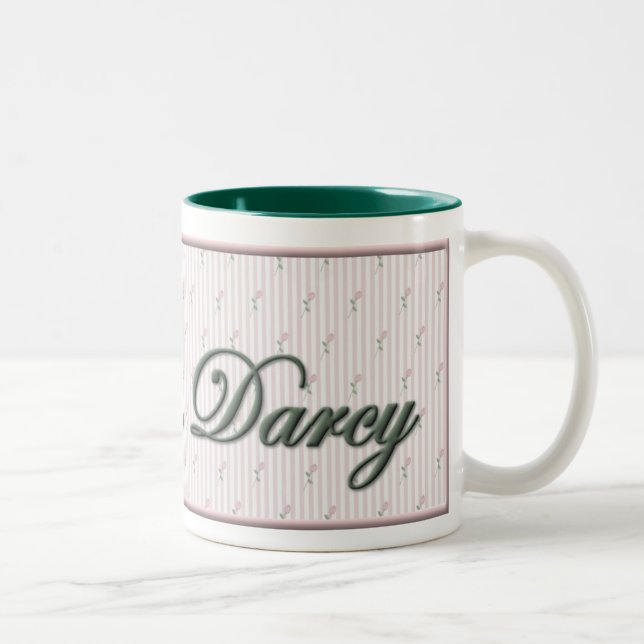 Rufen Sie mich Frau Darcy Mug an Zweifarbige Tasse (Rechts)