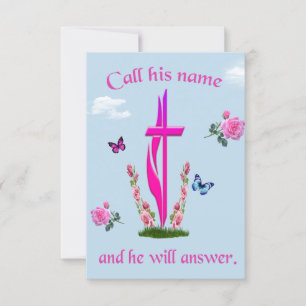 Rufen Sie seinen Namen und er wird antworten Einladung