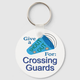 Rufen Sie sich aus, um die Wachen zu überqueren Schlüsselanhänger