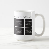 Rufen Sie Zuhause Foto Collage Kaffee 15 oz Tasse