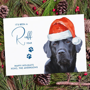 Ruff Year Face Mask Quarantine Dog Feiertagskarte