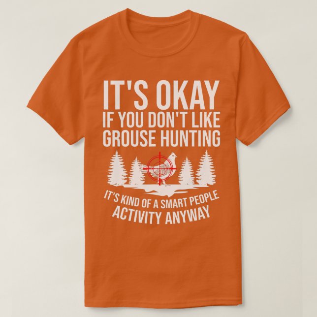 Ruffe Grouse Hunting Bird Spruce Grouse T-Shirt (Design vorne)