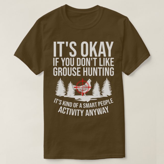 Ruffe Grouse Hunting Bird Spruce Grouse T-Shirt (Design vorne)