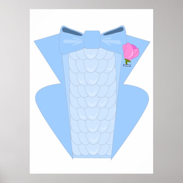 Ruffled Blue Tuxedo Poster (Vorne)