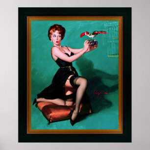 Ruffled Feathers von Gil Elvgren Poster