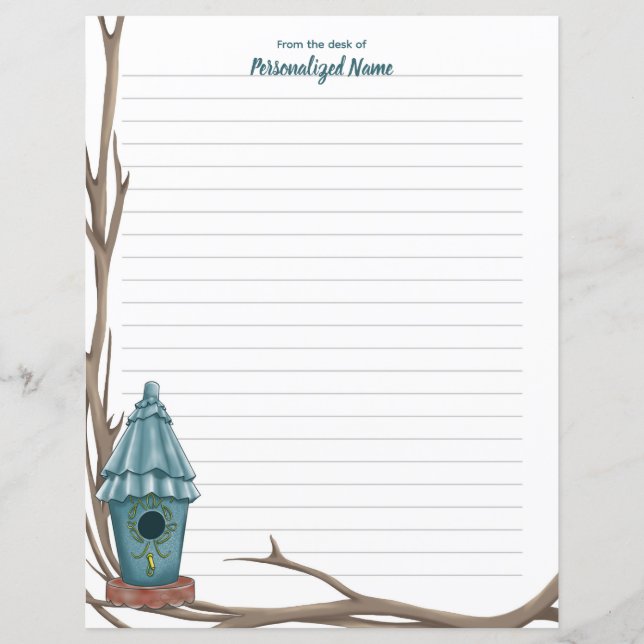 Ruffled Roof Reverie Lined Paper Sheet (Vorderseite)