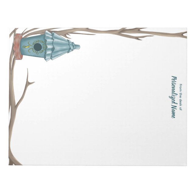 Ruffled Roof Reverie Unated Notepad Notizblock (Vorderseite)