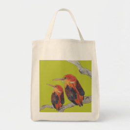 Rufous Backed Kingfisers auf einer Tote-Tasche - ( Tragetasche