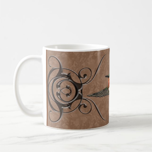 Rufous Hummingbird Kaffeetasse (Links)