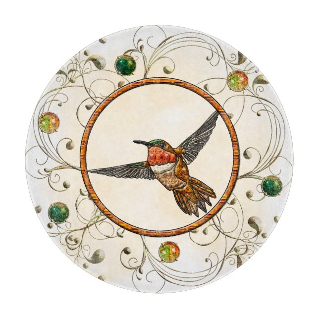 Rufous Hummingbird Schneidebrett (Vorderseite)