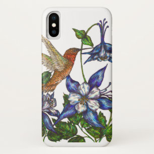 Rufous Hummingbird und Columbine Case-Mate iPhone Hülle