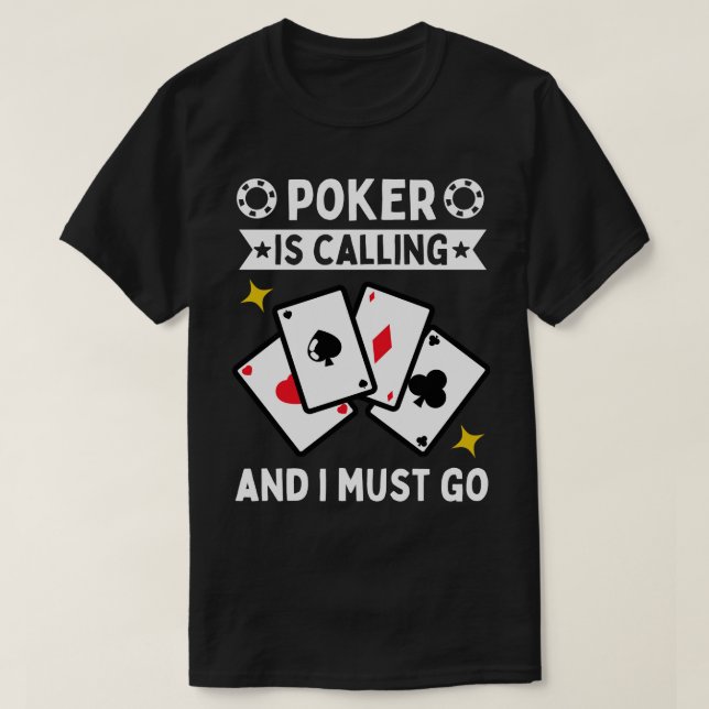 Ruft an und ich muss gehen T-Shirt (Design vorne)