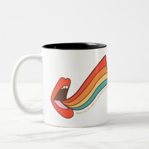 Ruft den Christlichen Glauben des Herrn Retro an Zweifarbige Tasse