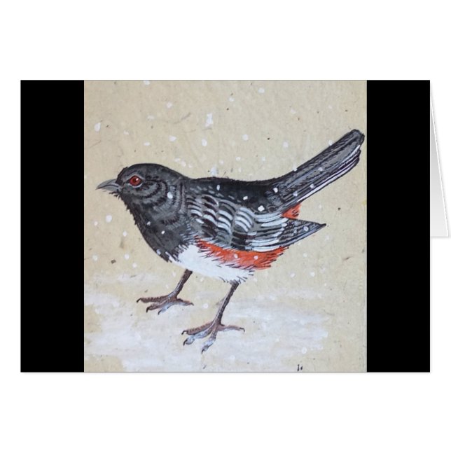 Rufus Sided Towhee (Vorderseite (Horizontal))