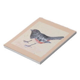 Rufus Sided Towhee Notizblock