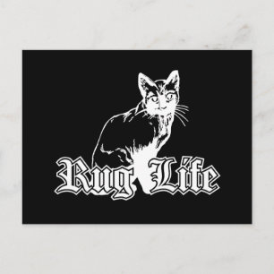 Rug Life - Gangsta-Katze Postkarte