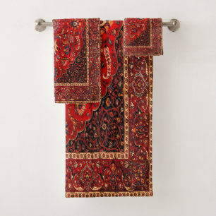 Rug perse rouge de Mashhad