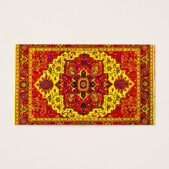 RUG PERSIEN - Rouge et Jaune (Devant)