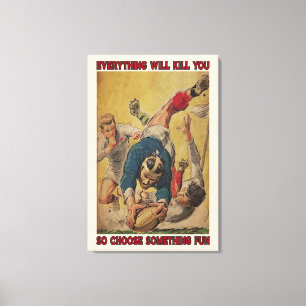 Rugby Alles wird Sie Leinwand Poster Dekoration tö