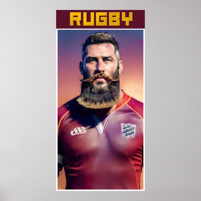 Rugby Art Poster (Vorne)