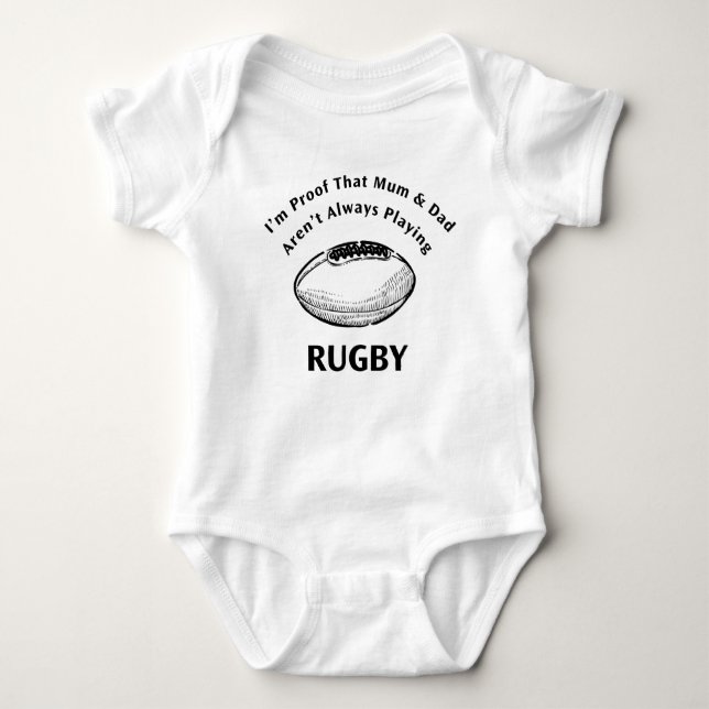 Rugby Baby Jersey Bodysuit Baby Strampler (Vorderseite)