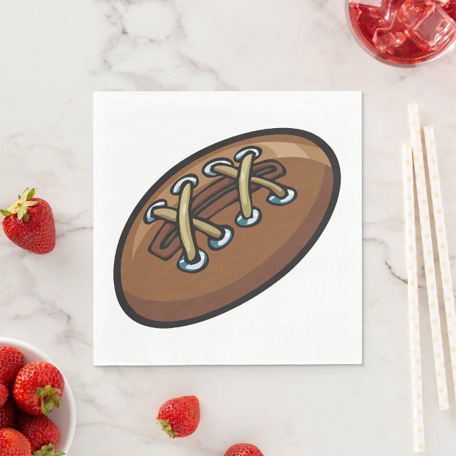 Rugby Ball Fun Sports Graphic Serviette (Von Creator hochgeladen)