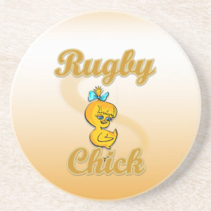 Rugby Chick Getränkeuntersetzer