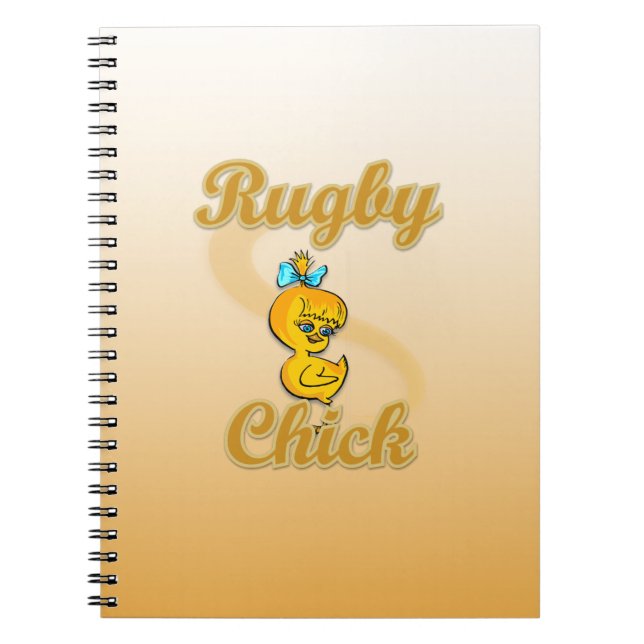 Rugby Chick Notizblock (Vorderseite)