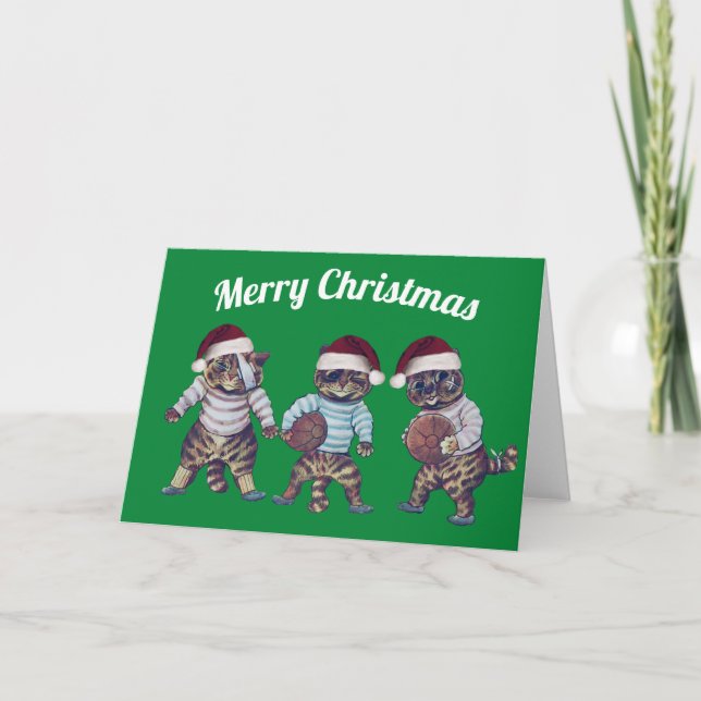 Rugby Christmas Card Feiertagskarte (Vorderseite)