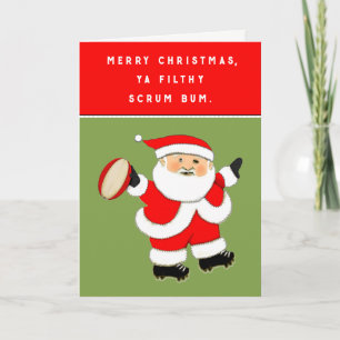 Rugby Christmas cards Feiertagskarte