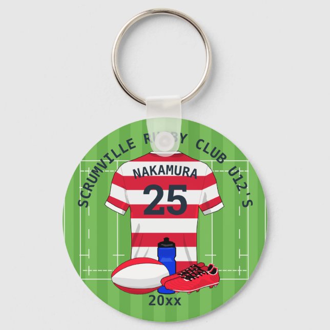 Rugby Club-Saalpreise Schlüsselanhänger (Vorderseite)