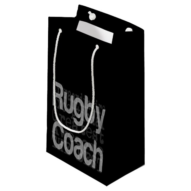 Rugby Coach Extraordinaire Petit Sac Cadeau (Devant Angle)