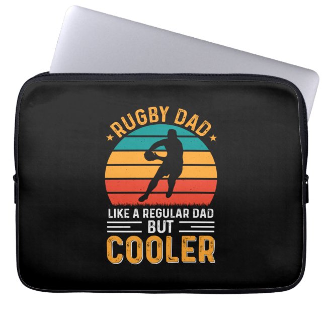 Rugby Dad Laptopschutzhülle (Vorderseite)