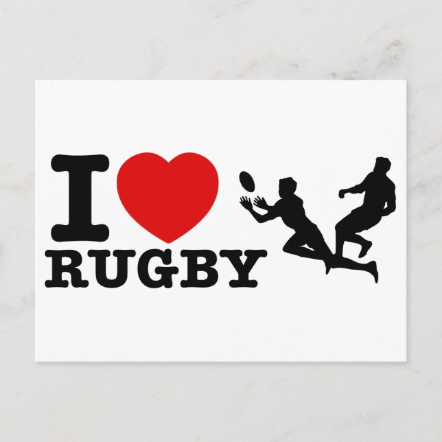 Rugby Designs Postkarte (Vorderseite)