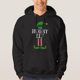 Rugby Elf Matching Family Group Weihnachts-Party Hoodie
