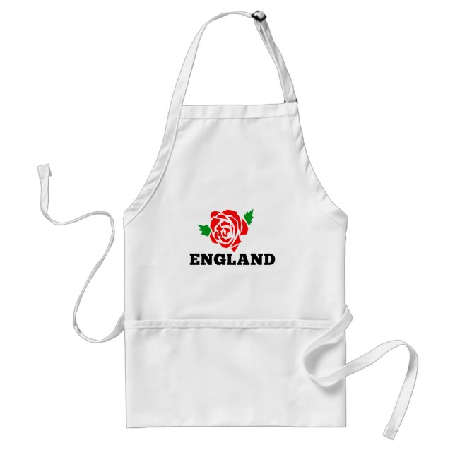 Rugby-England-Englisch-Rose Schürze (Vorne)