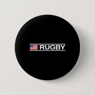 Rugby Flagge Amerika Button
