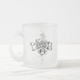 Rugby Follower Mattierte Tasse aus Glas