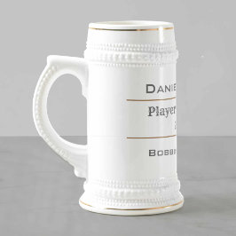 Rugby Football Club Spieler des Saisonpreises Bierglas