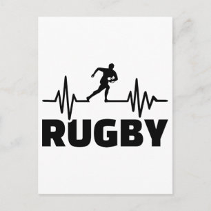 Rugby-Frequenz Postkarte