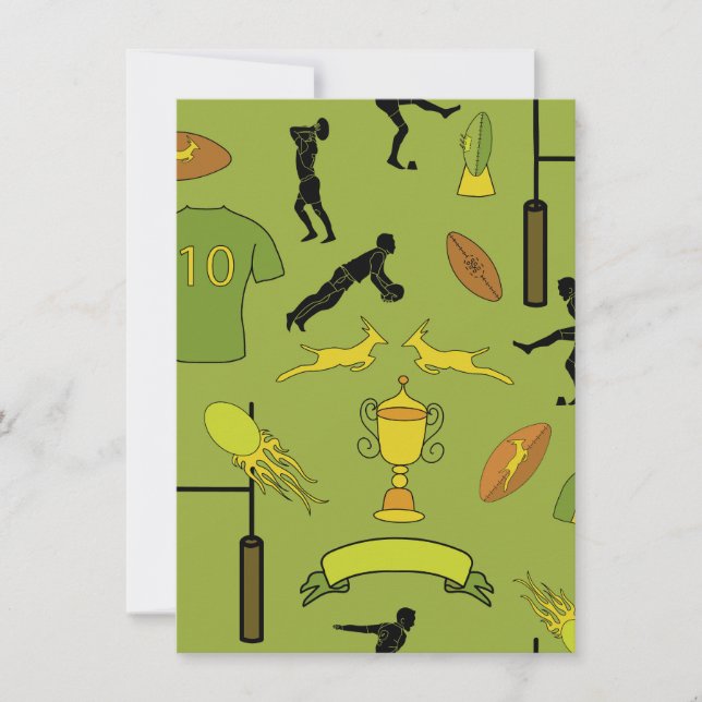 Rugby game are on Invitation (Devant)