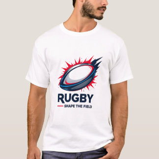 Rugby – Gestalte das Spielfeld Aktionsgrafik T-Shirt