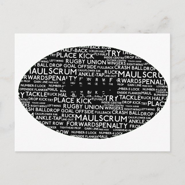 Rugby Gewerkschaft Geschenke Postkarte (Vorderseite)